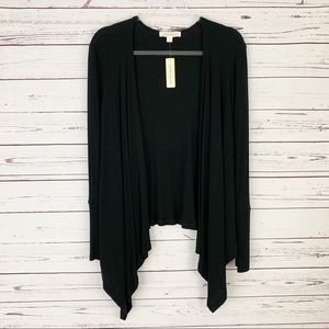 Painted Threads Open Cardigan Black Large